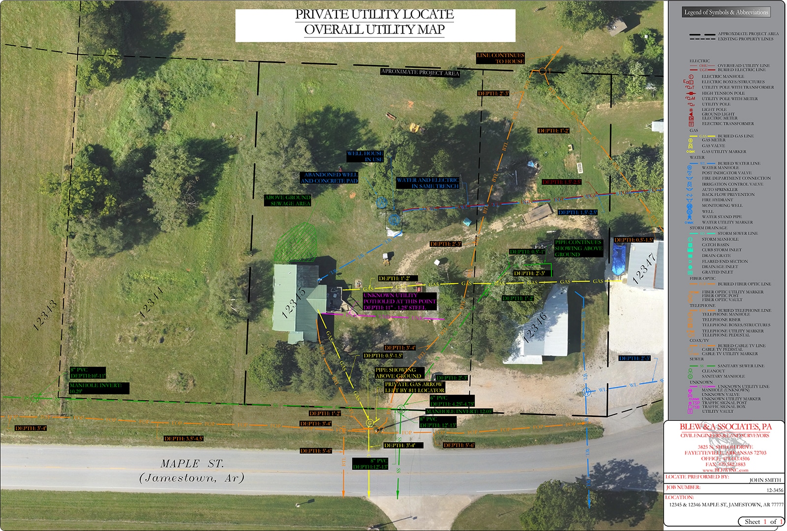 Residential: 811 & Surveyors Overall Map